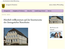Tablet Screenshot of amtsgericht-neresheim.de